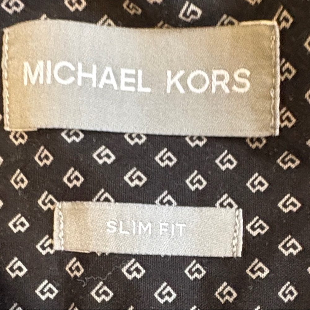 Michael Kors Black Patterned Men's Shirt - Picture 4 of 5